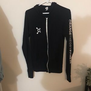 Orangetheory Fitness Black Zip Up Lightweight : Sm